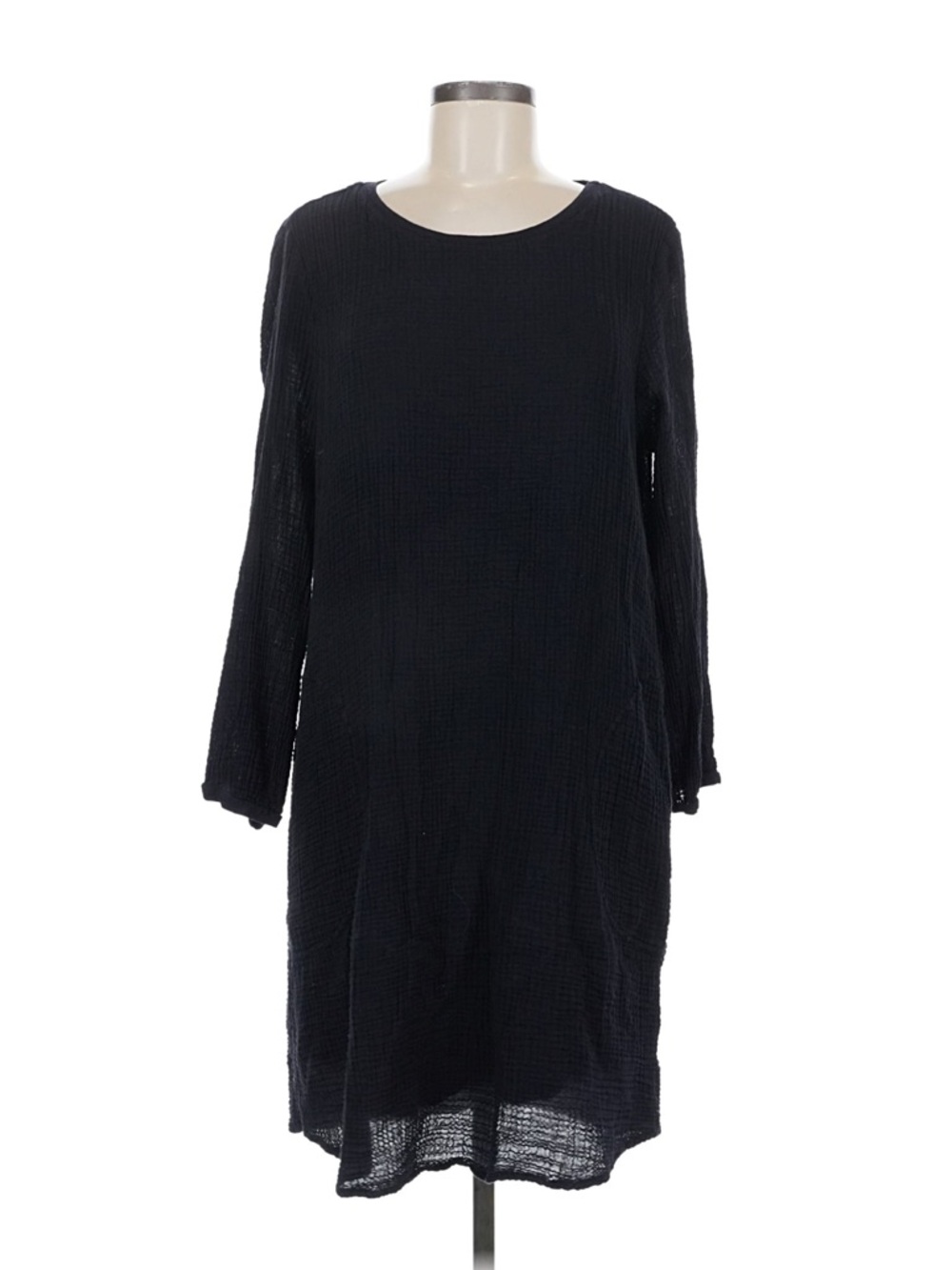 Velvet by Graham & Spencer Black Long-Sleeve Shift Dress